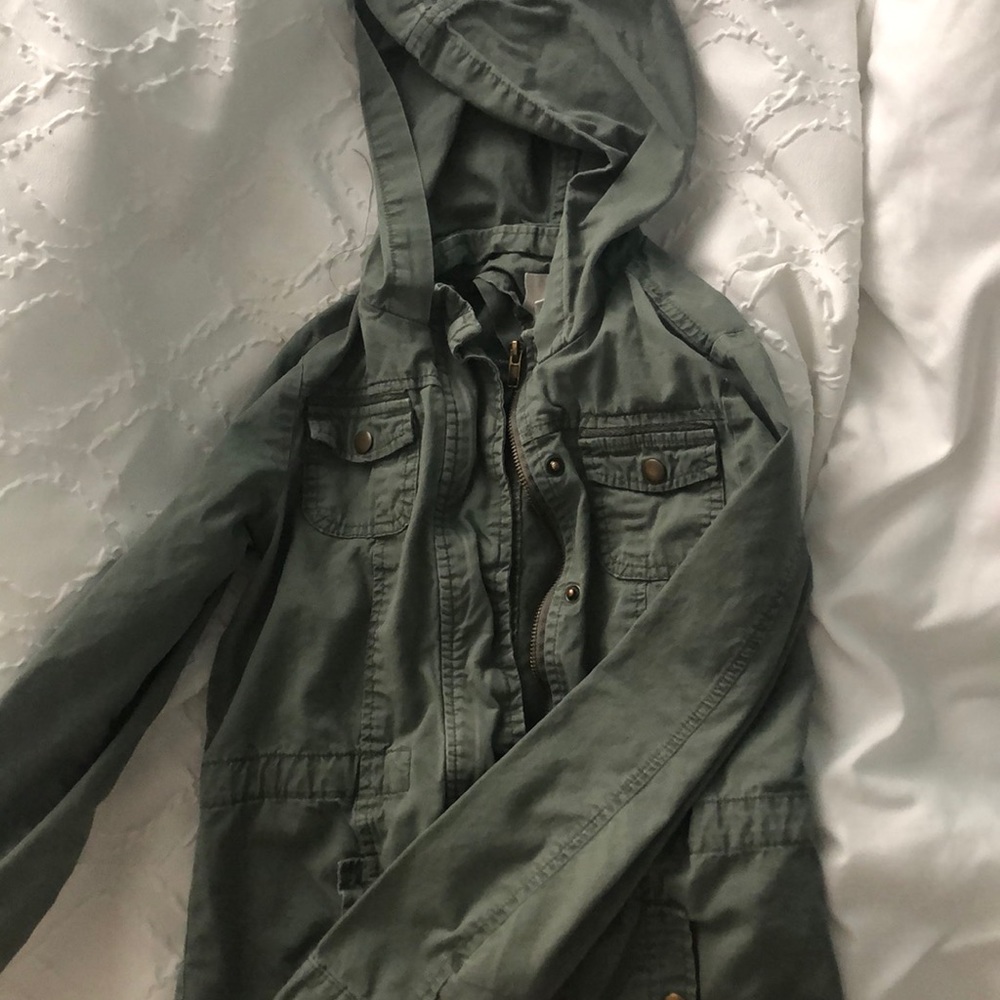 Kids hunter green jacket